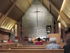 122418 Our church at 11 pm Christmas Eve